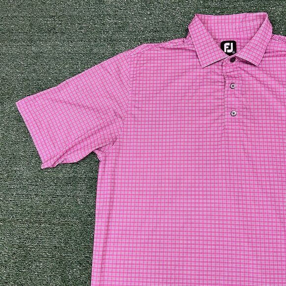 FOOTJOY LISLE PINK GOLF SHORT SLEEVE  POLO MENS XL - Picture 3 of 6